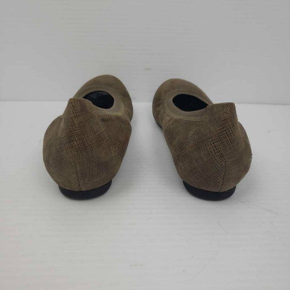 Munro American Womens Ashlie Ballet Flats Shoes Beige Leather Stretch 6.5 M New - Picture 10 of 15